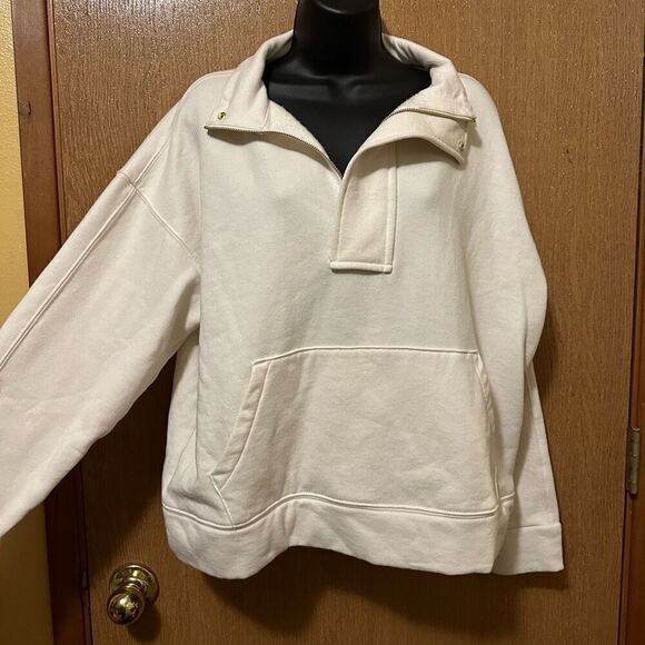 A New Day - Quarter Zip Pull Over sweatshirt women size Large - Picture 1 of 13